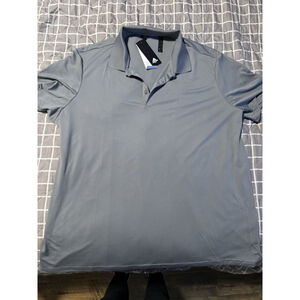 Adidas Golf A230 Performance Polo Shirt Men’s 2XL Gray Short Sleeve NWT